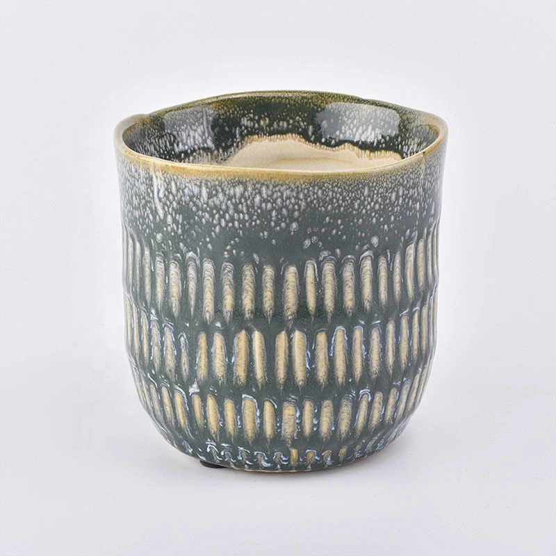 400ml Custom ceramic candle jar scented candle tumbler home decoration