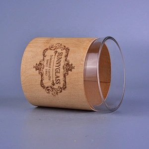 6oz 8oz 10oz Sunny scented custom cylinder glass candle holder