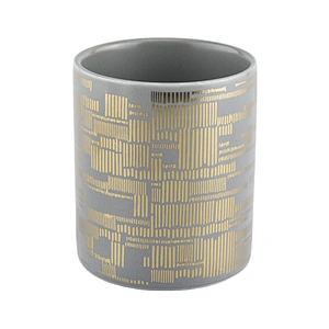 Sunny custom grey porcelain ceramic candle holders in bulk