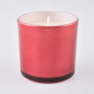 Sunny glassware luxury empty scented red Glass candle holders