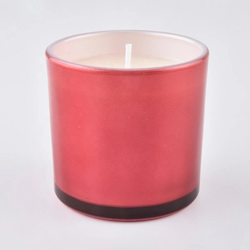 Sunny glassware luxury empty scented red Glass candle holders