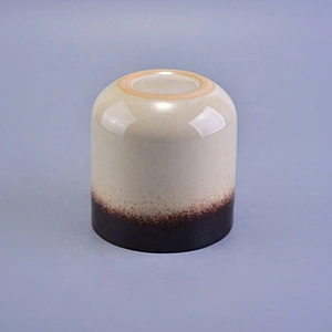 400ml Brown ceramic jar for candle making wholesales