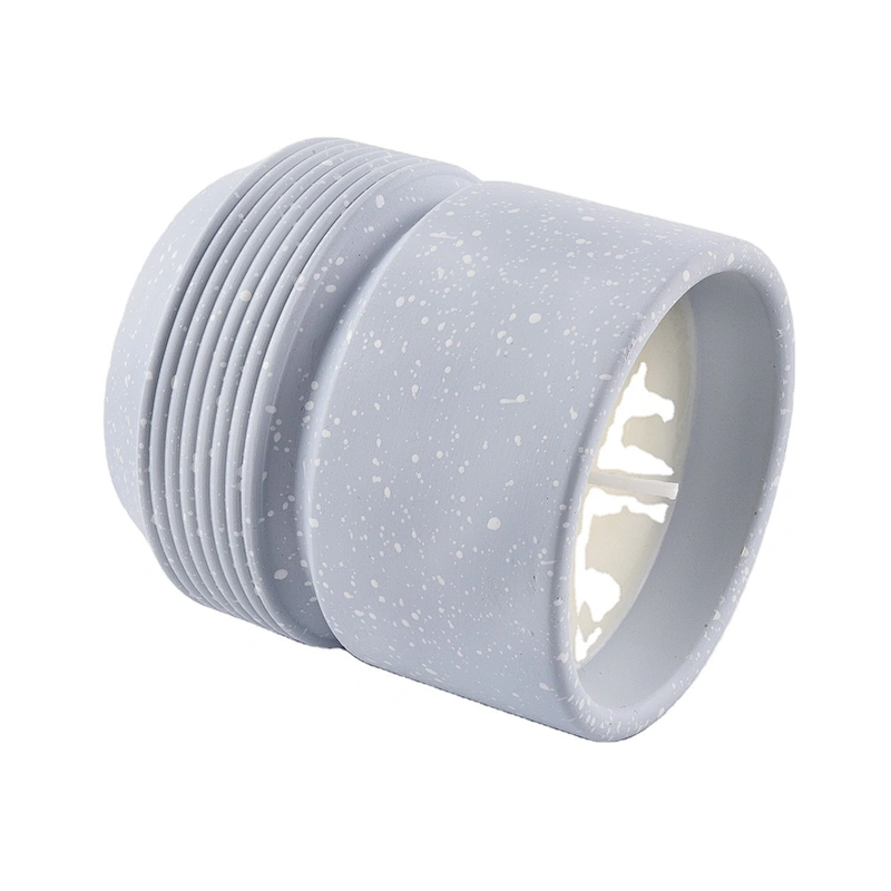 Sunny luxury empty blue cement concrete candle holders