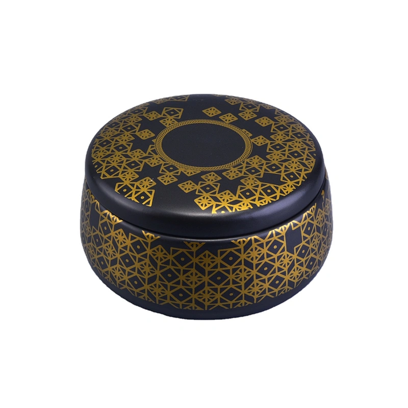 Wholesales Sunny customized black matte ceramic candle jars with lid