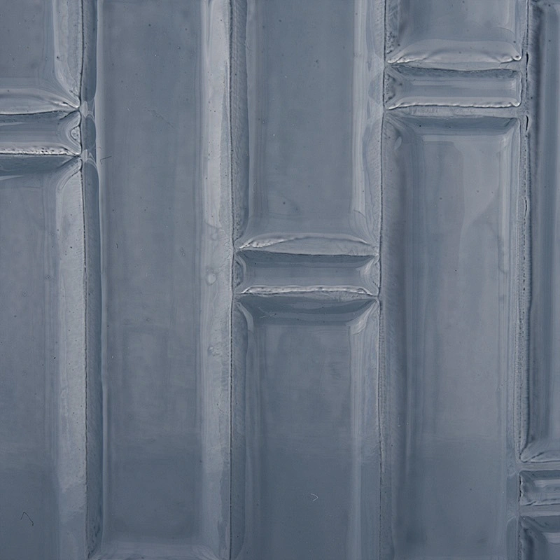 Sunny blue frosted glass candle containers home decoration