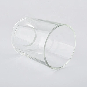 Wholesale transparent clear votive glass candle jar