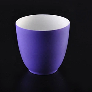 Customized table round dome purple candle jars 10 oz