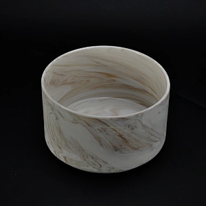 marble ceramic candle holder