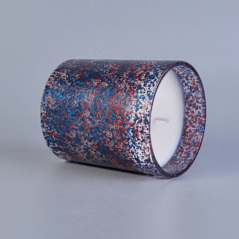 Sunny new design luxury spray cylinder tealight Glass candle holder