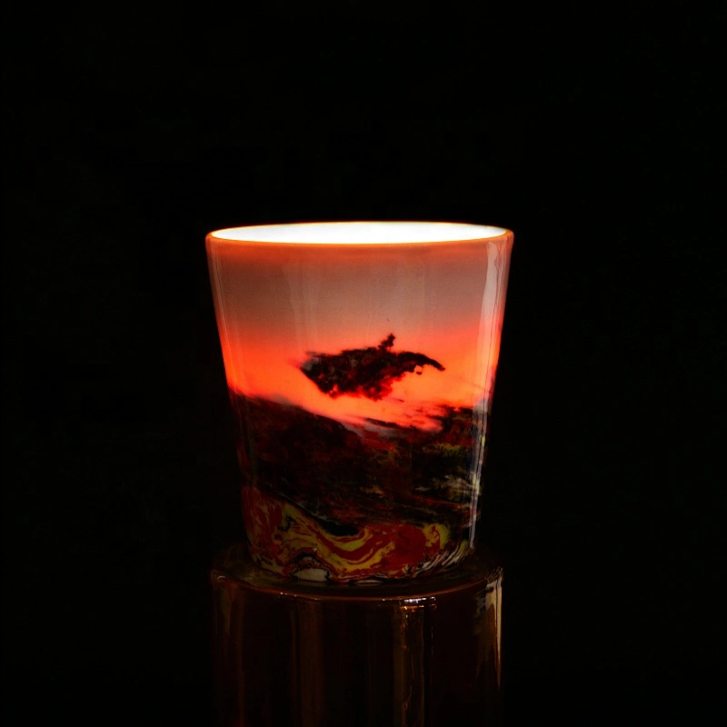 300ml Antique ceramic candle jar customized wholesales