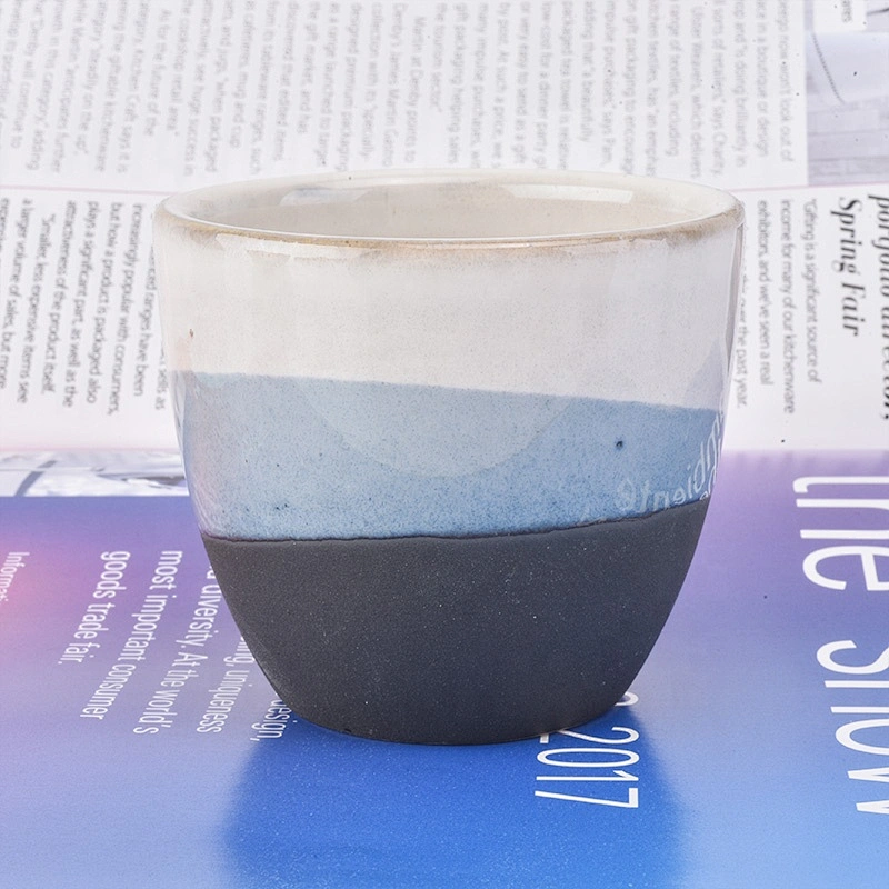 40ml round ceramic candle jar glazed candle cup wholesales