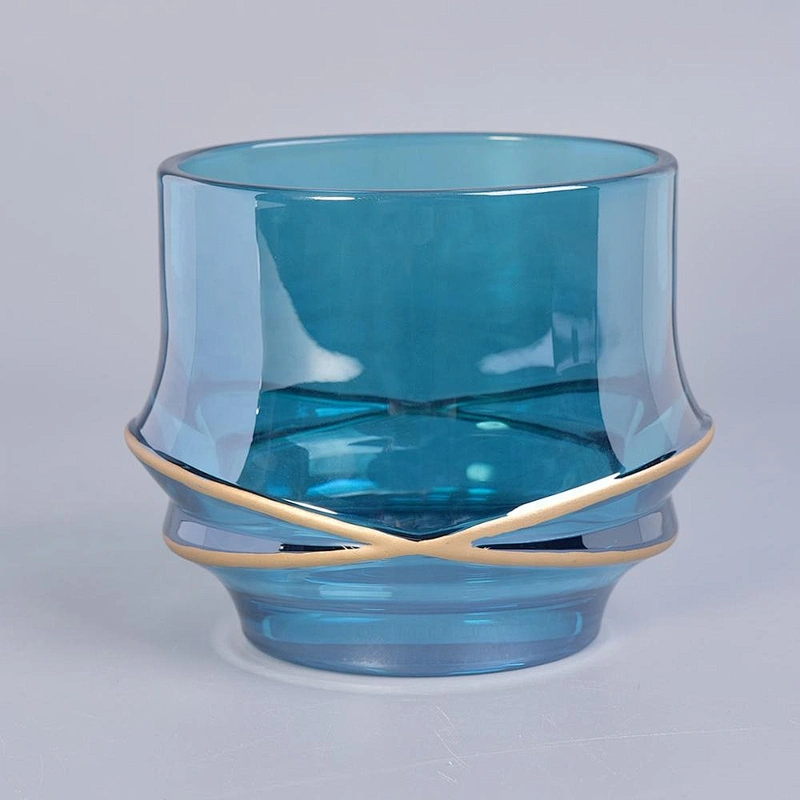 Home decoration new design custom luxury candle glass holder