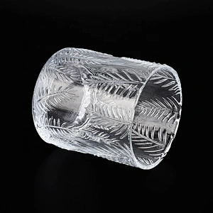Transparent table glass candle cup tea light candle jar empty supply