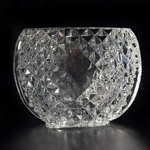 Wholesales crystal geometric luxury glass candle holder