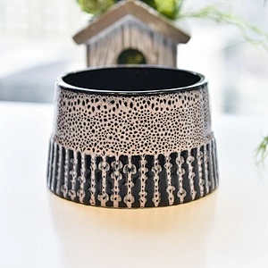 Empty color glazed candle holder ceramic candle container home decoration