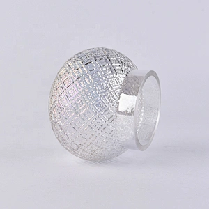 Antique ball-shape candle container votive glass candle vessel home decor factory