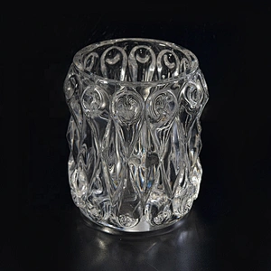 450ml Personalized Glass luxury candle Holder home Decor wholesale