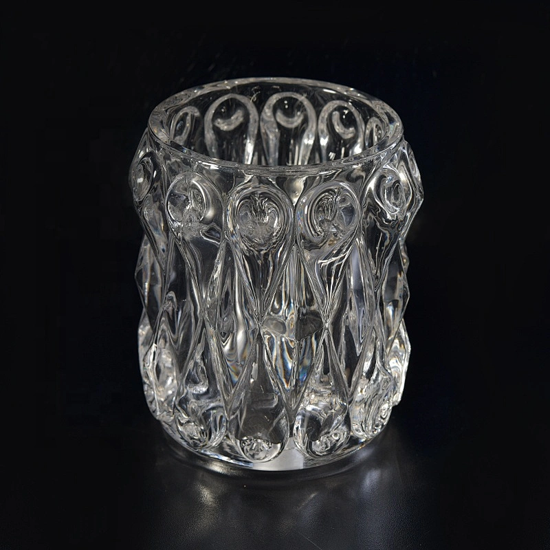 450ml Personalized Glass luxury candle Holder home Decor wholesale