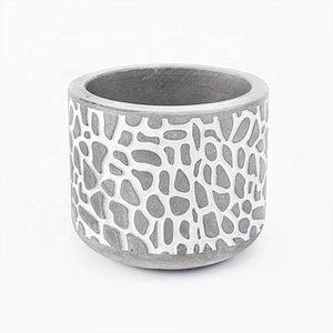 Classic Grey Concrete Candle Holder Home Decoration Pieces