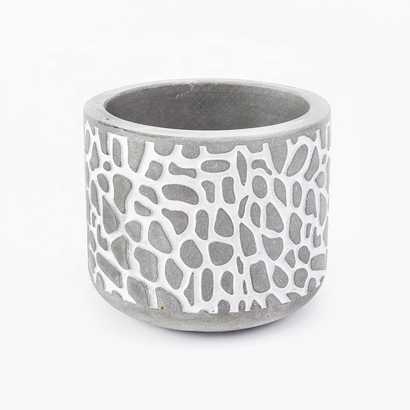 Classic Grey Concrete Candle Holder Home Decoration Pieces