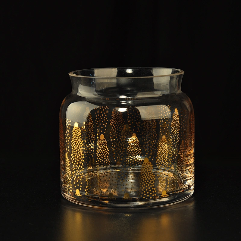 Wholesales large crystal empty luxury glass candle containers