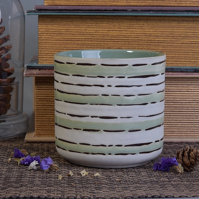 Elegant ceramic candle containers votive candle holders home decoration supply