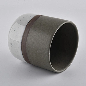 8oz 14oz China cylinder bulk decorative ceramic candle vessels jar