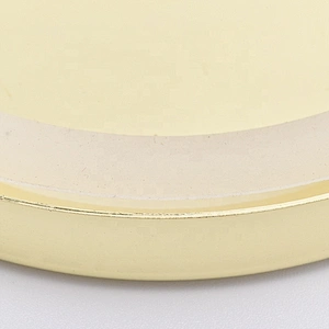 mirror metal lids for candle holders electroplating color caps for glass containers wholesales