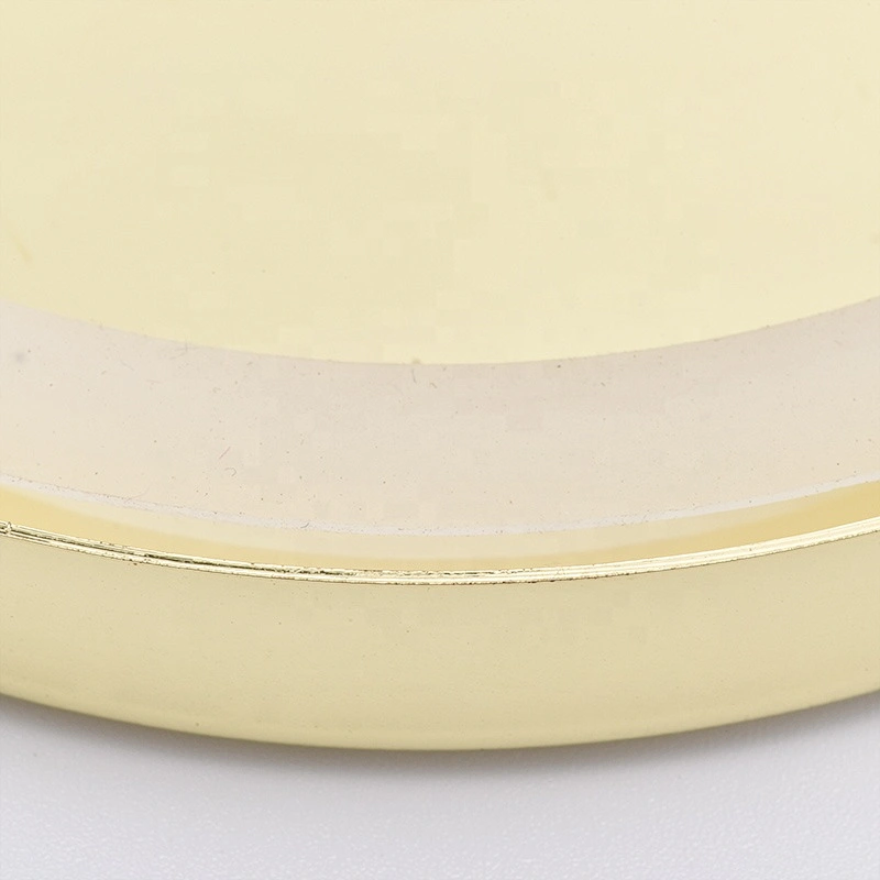 mirror metal lids for candle holders electroplating color caps for glass containers wholesales