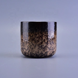 Amber frosted ceramic votive candle holders supplier