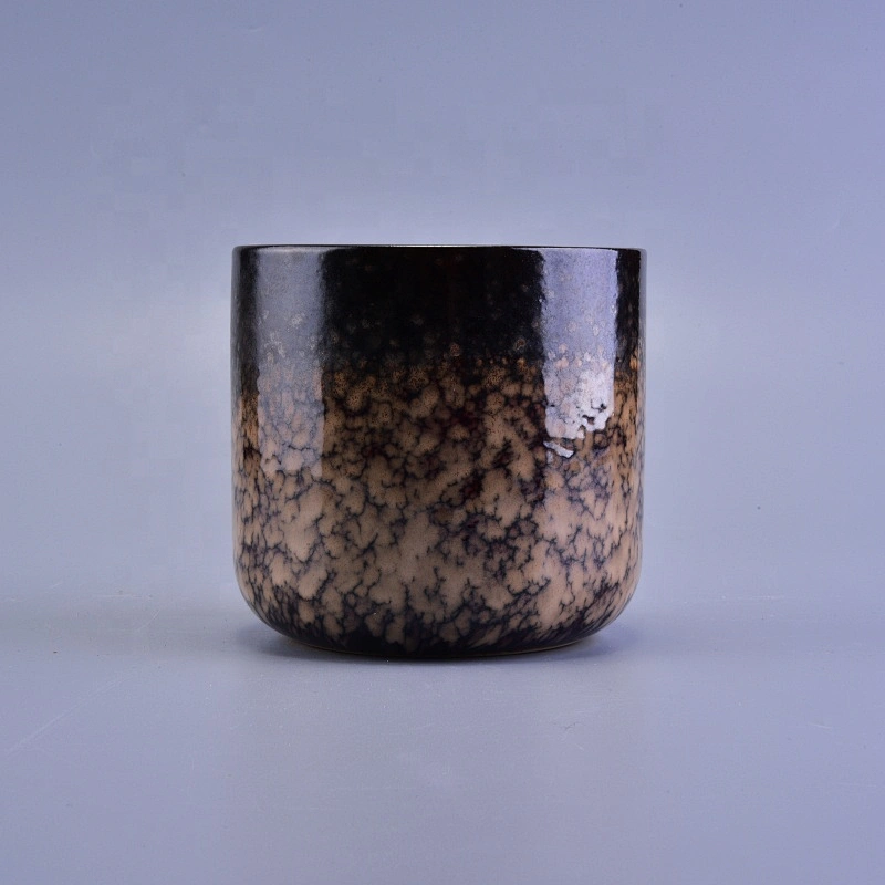 Amber frosted ceramic votive candle holders supplier
