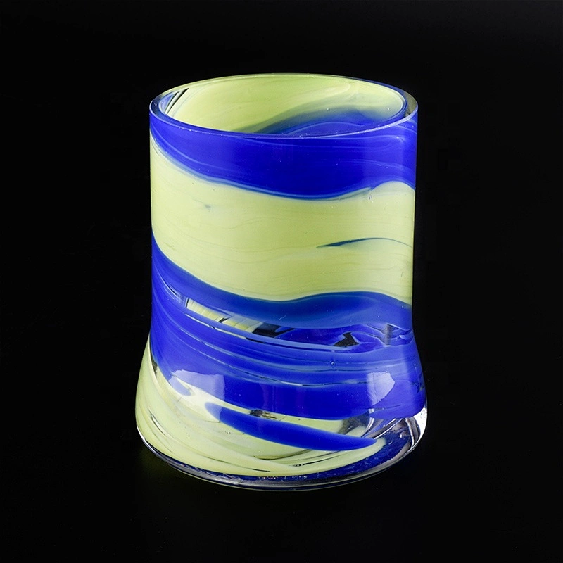 400ml Custom coloured Glass Candle holder  home Decor