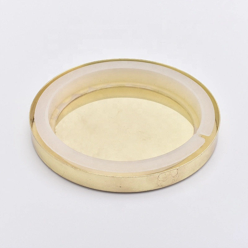 Tin Candle Holder Lids Silver Tin Covers for Jars Wholesales