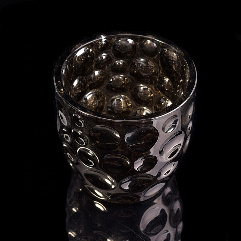 Luxury custom candle jar glass mercury candle cup wholesales