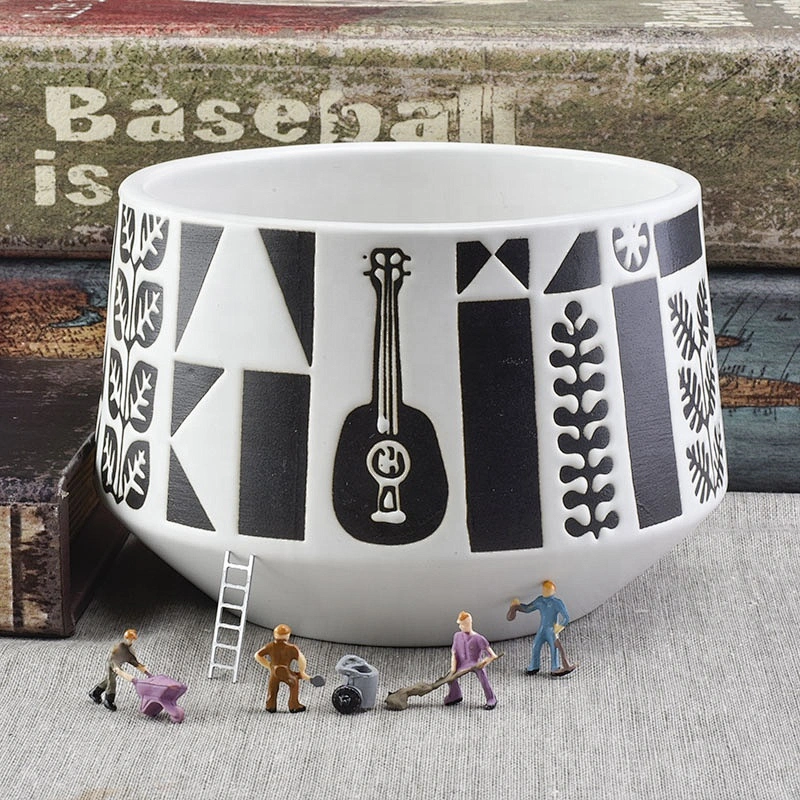 large ceramic candle containers for 3 wicks