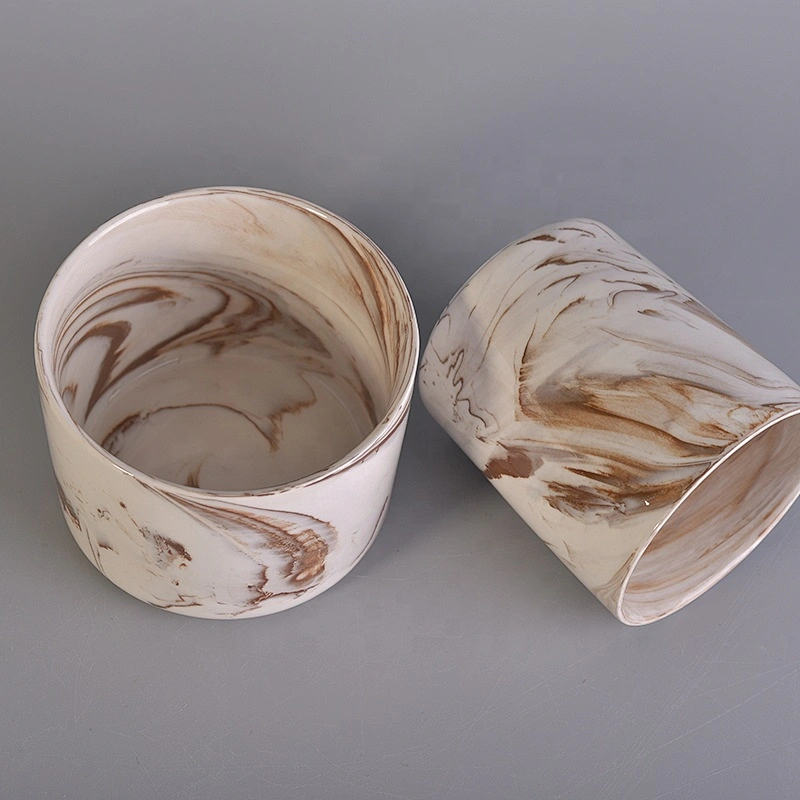 500ml Tall antique ceramic candle holders for home decor
