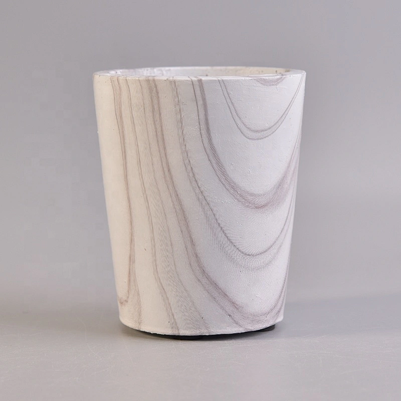 Hurricane concrete candle holder polymer clay candle jars wholesales