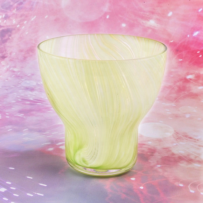 Antique custom candle jar glass hurricane candle holder in bulk