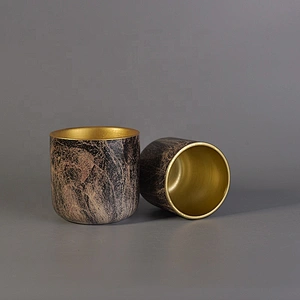Luxury handmade painted ceramic candle jar wholesales