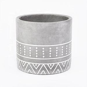 Cylinder marble ceramic votive candle jars customized candle holders home decor wholesale