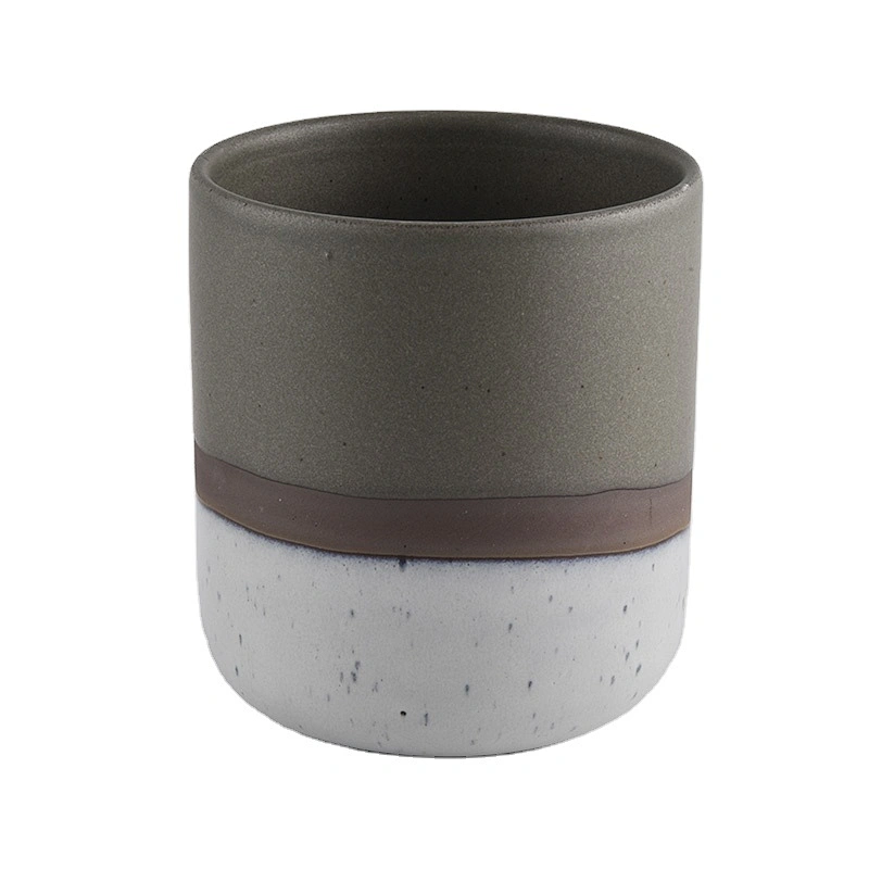 8oz 14oz China cylinder bulk decorative ceramic candle vessels jar