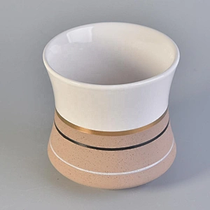 Wholesales luxury matte ceramic candle holder 10oz