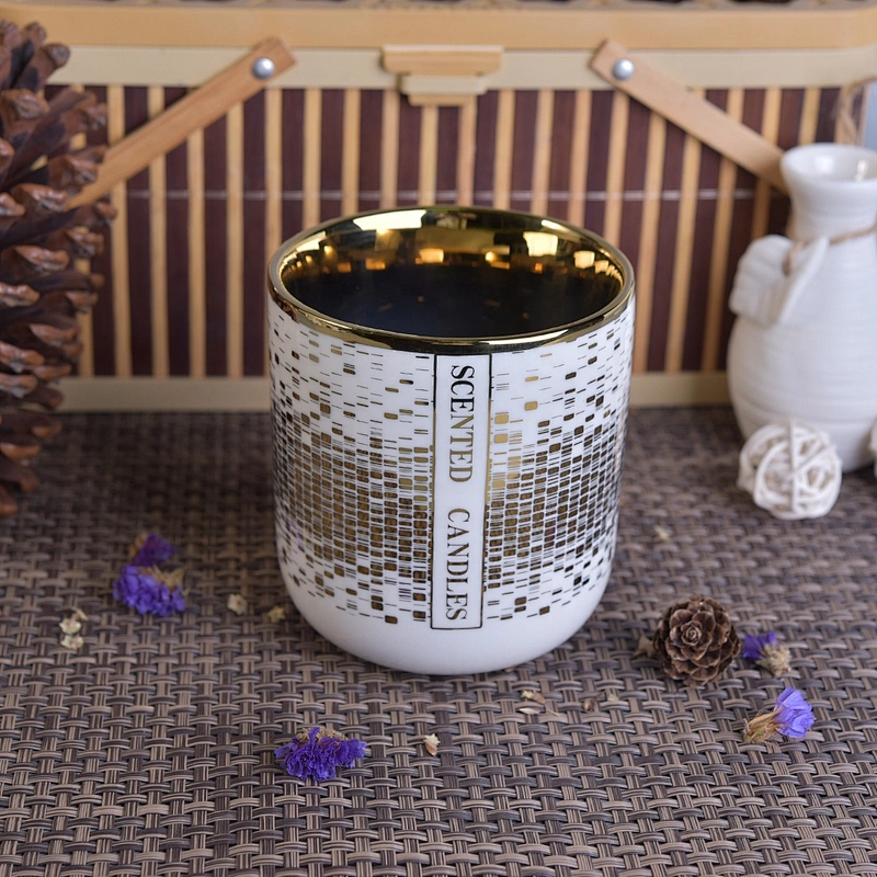 Sunny tealight white decorative scented ceramic candle jar