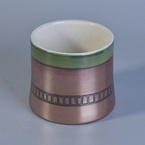 Restaurant candle holder handmade painted home decoration