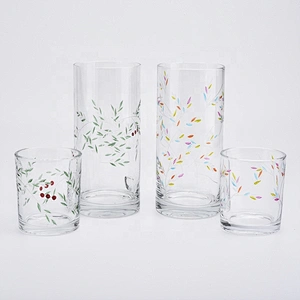 Wholesales 900ml Pillar Candle Holders Glass Candle Holders for Soy Wax Home Decor