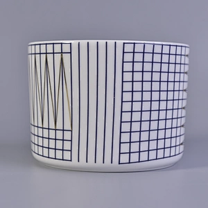 Wholesales glaze empty recycled candle container holder home decor