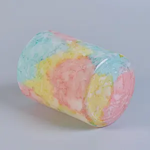 Transfer printing glass candle holders