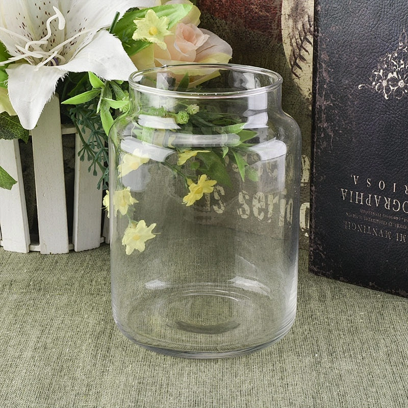 850ml Transparent candle jar pillar glass candle container home decor