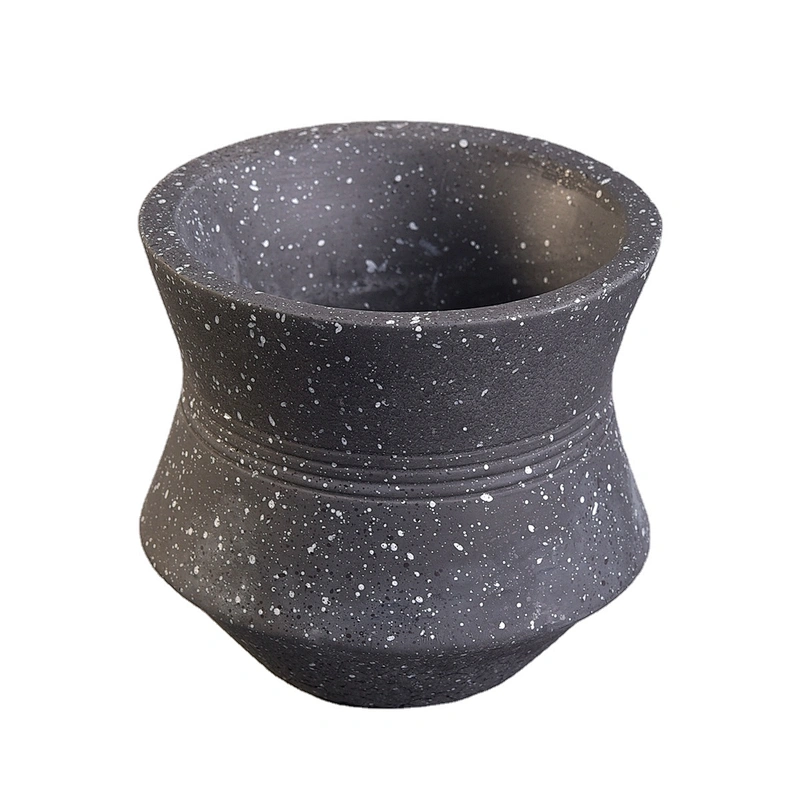 Suppliers luxury Matte empty black cement candle jars 10oz 20oz