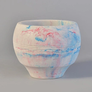 Wholesales custom round luxury cement candle jar holders home decoration